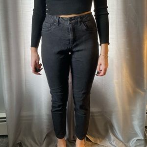 d.jeans high waisted black jeans, size 8